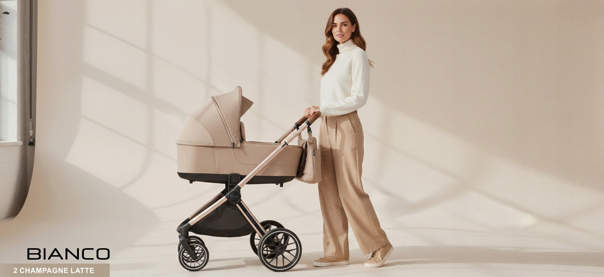 Cart 2in1 Adamex Bianco Champagne Latte + Adapters Manufacturer code Bianco Champagne Latte