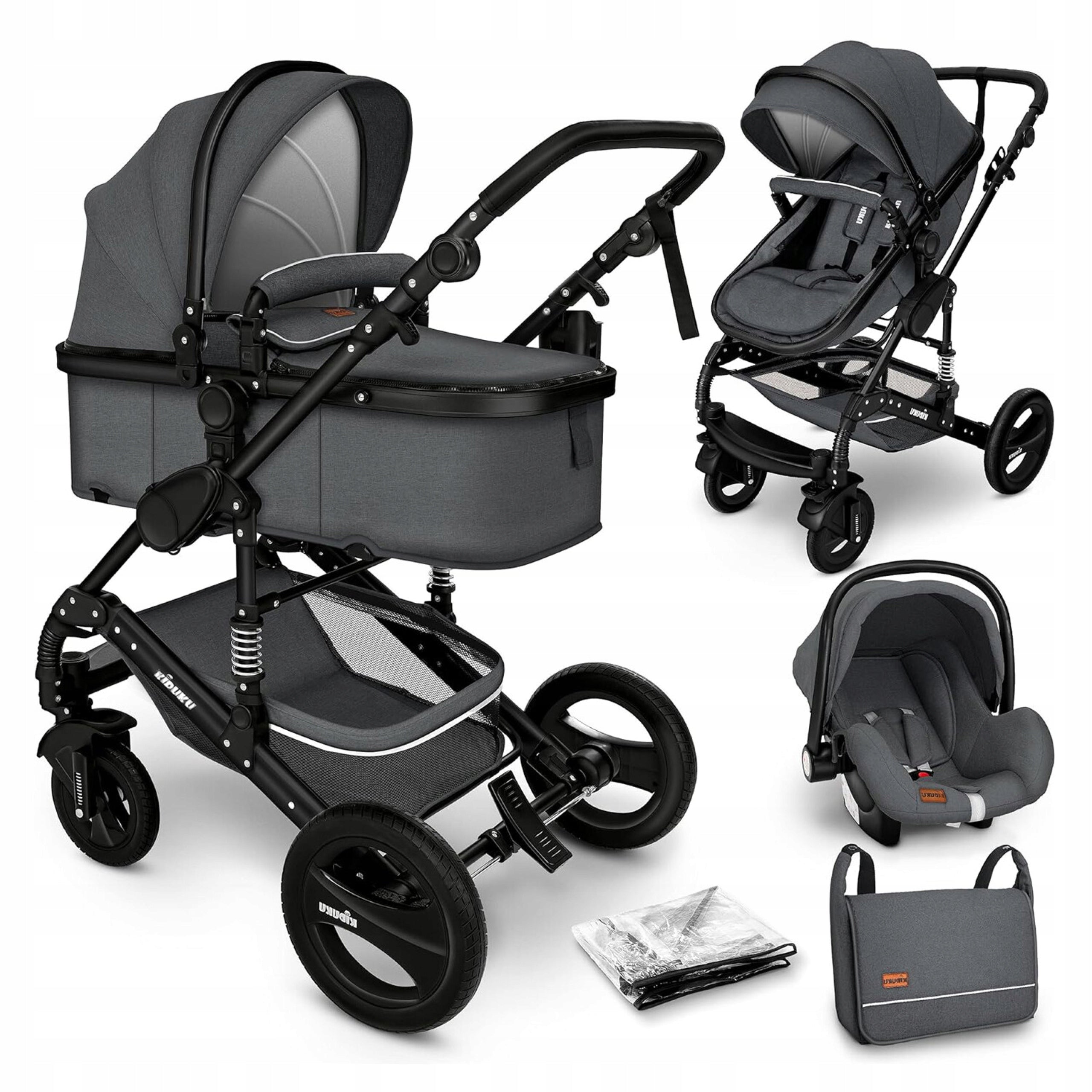 Cart 3in1 Kiduku KDWG-008 Anthracite/Black