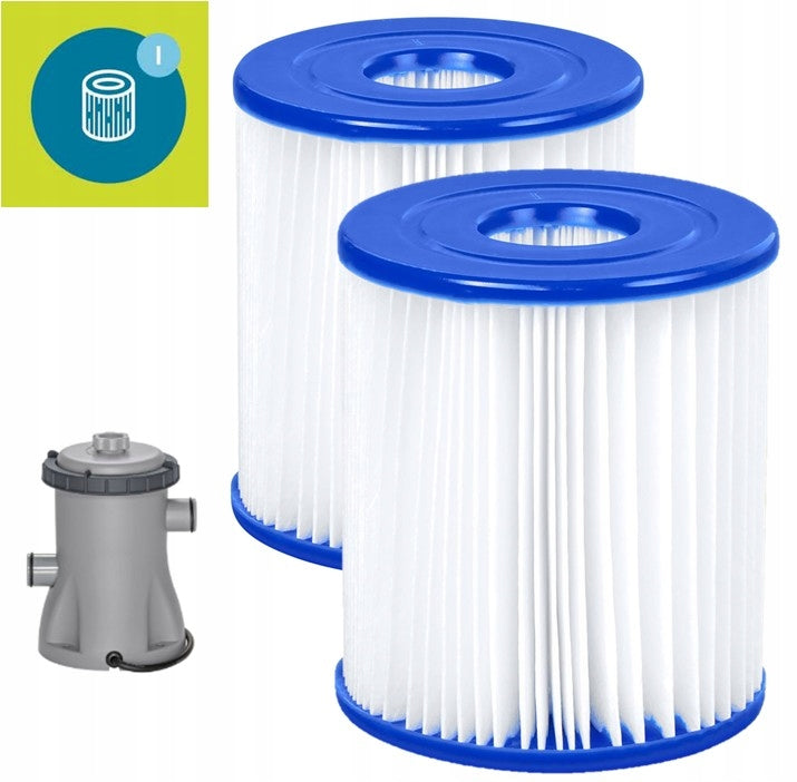 Cartridges pump set 58381 filtering original replaceable strong Bestway Manufacturer code Bestwej Filtry do pompki 58381 basenowej I 1