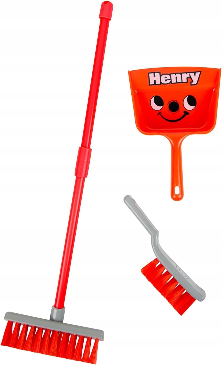 Casdon Henry broom brush basket cleaning kit for children 3+