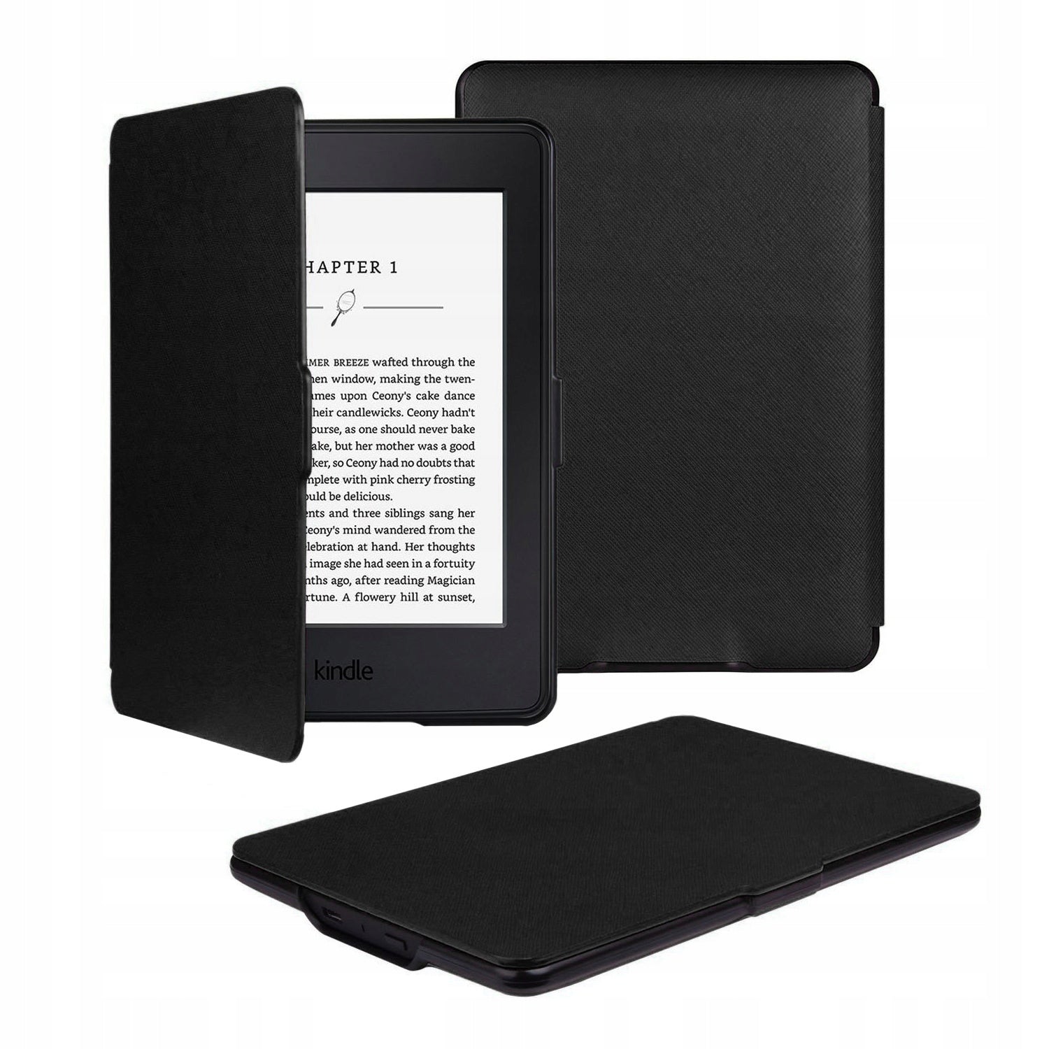 Case Cover for Kindle Paperwhite 1 2 3 HANDLE Wake Up Sleeping Packaging status original
