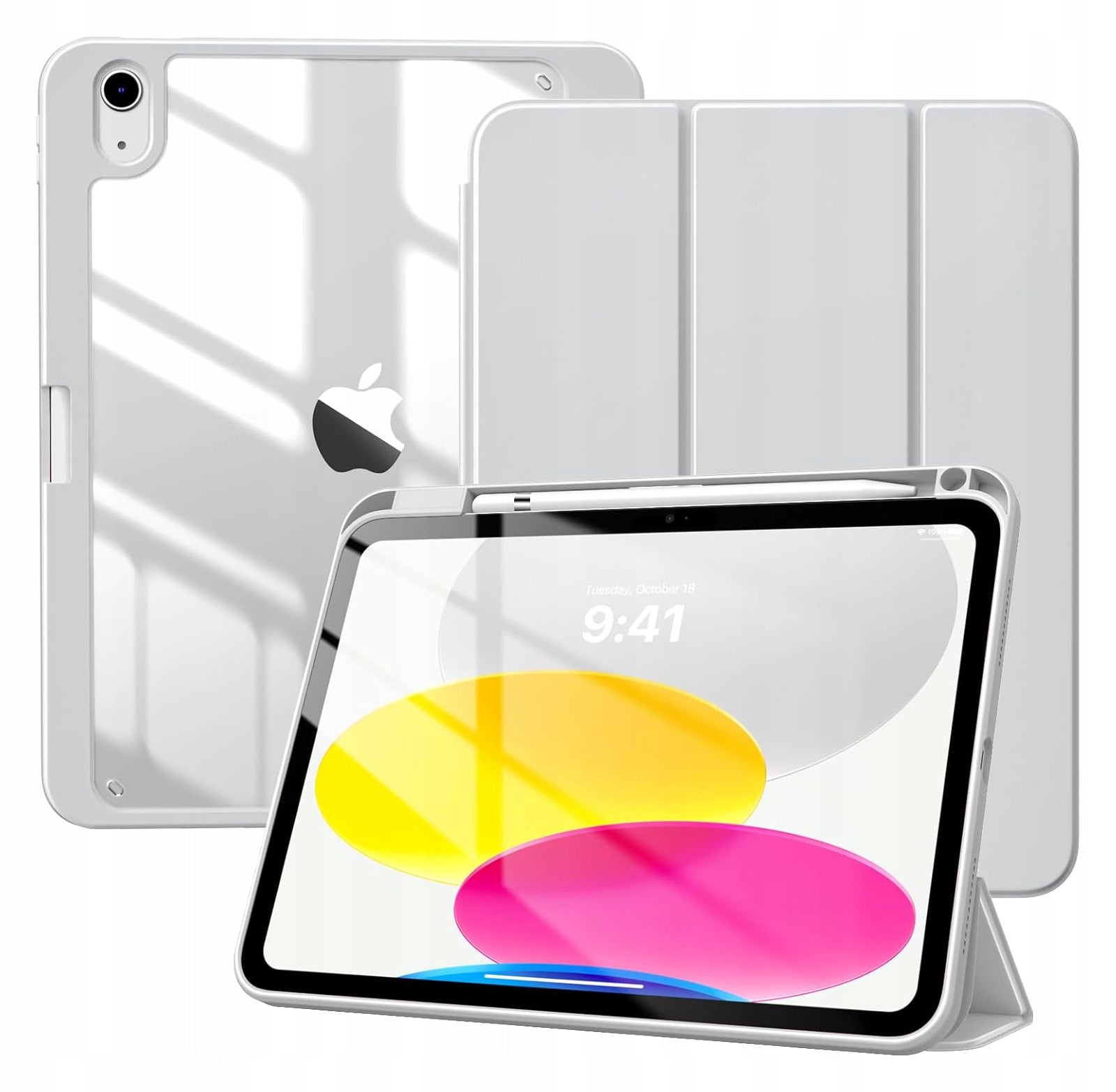 Case for Apple iPad 10.9 2022 10-GEN/11 A16 2025 11-GEN Clear Pencil Case