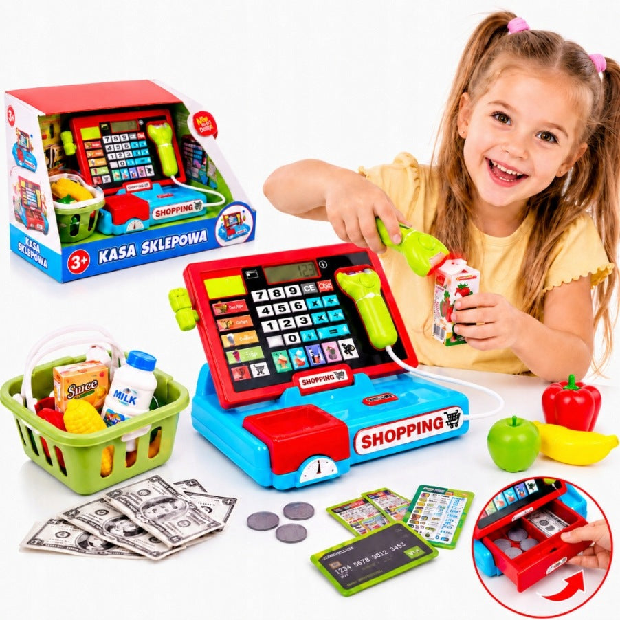 Cash Register for Children, Calculator Weight Accessories, fun in the store