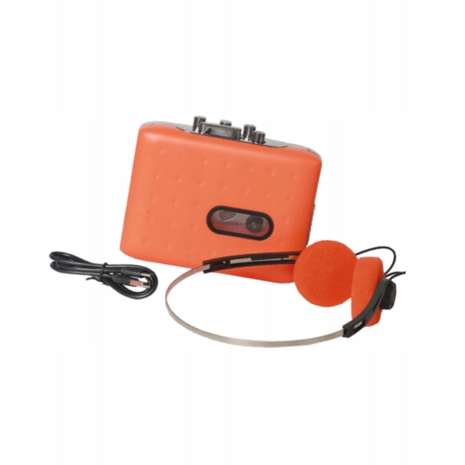 Cassette Player Nostalgic Lightweight with Headphones Solid Walkman Model Portable Cassette Player