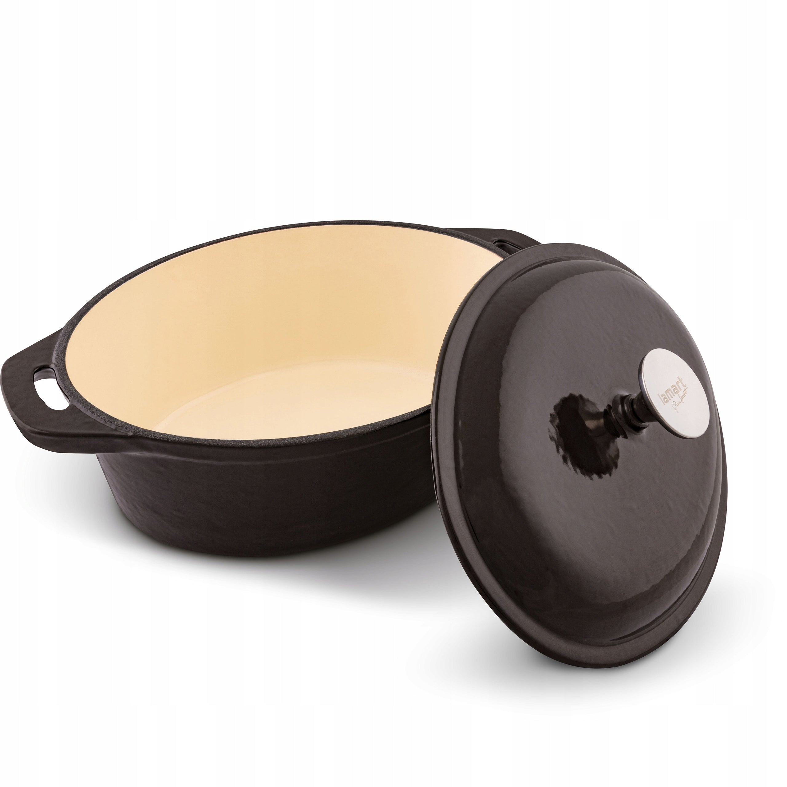 Cast Iron Brittany with Lid 3.6L Iron Lamart LT1210 INDUCTION GAS ENAMEL Manufacturer code 42003765