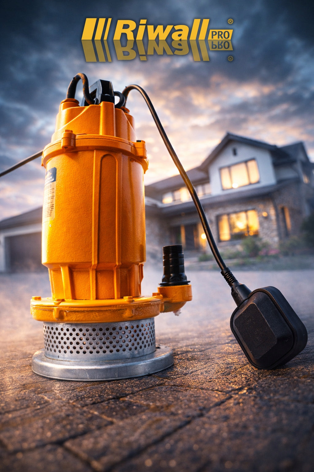 Cast Iron Dirty Water Pump Clean Submersible Sewage Septic Tank 750W Maximum pump output 5000 l/h