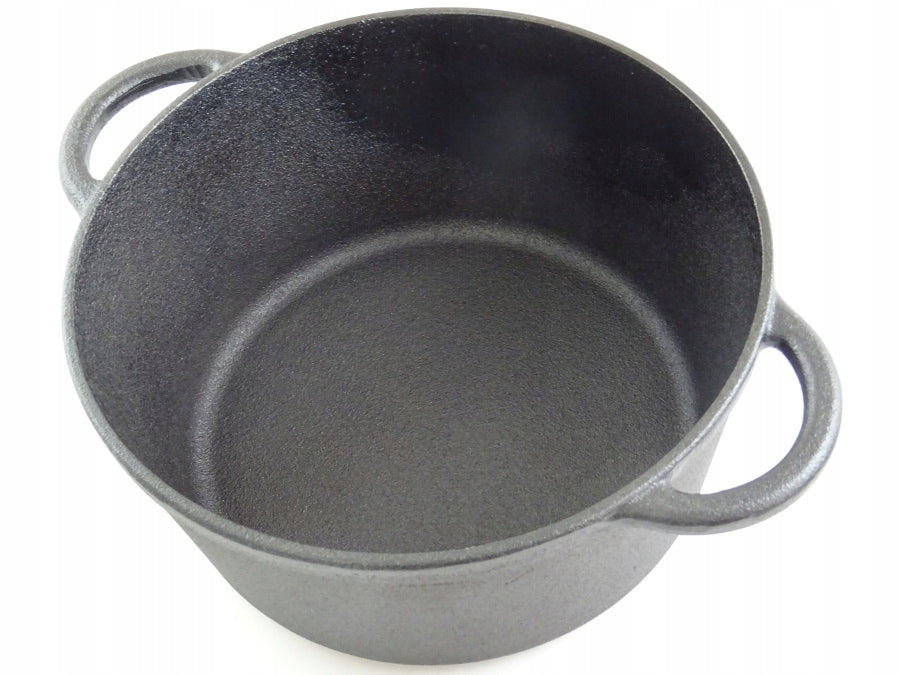 Cast Iron Pot Induction Brigade Cast Iron Boiler with Lid Brand Rossner