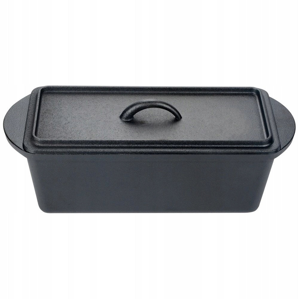 Cast iron mold for pate bread with cast iron lid 35 cm, 3 l