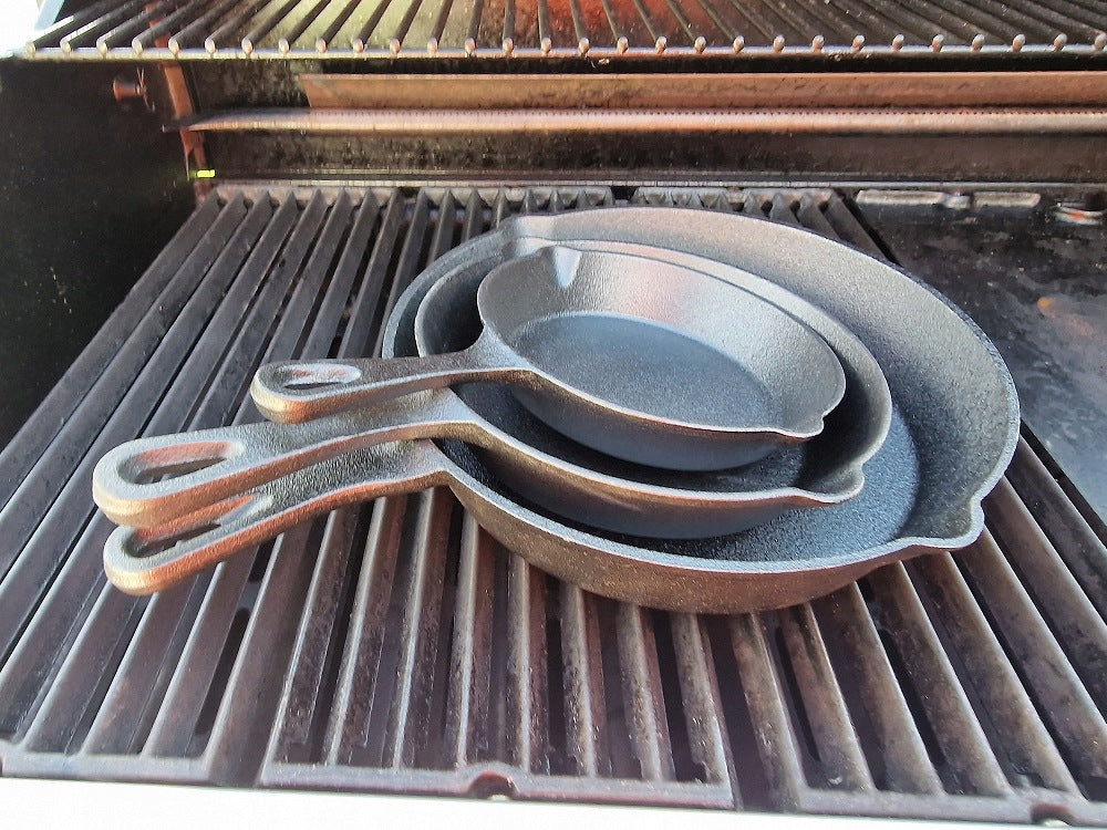 Cast iron pan Rossner Austria 3 pcs. black Manufacturer code MM7064