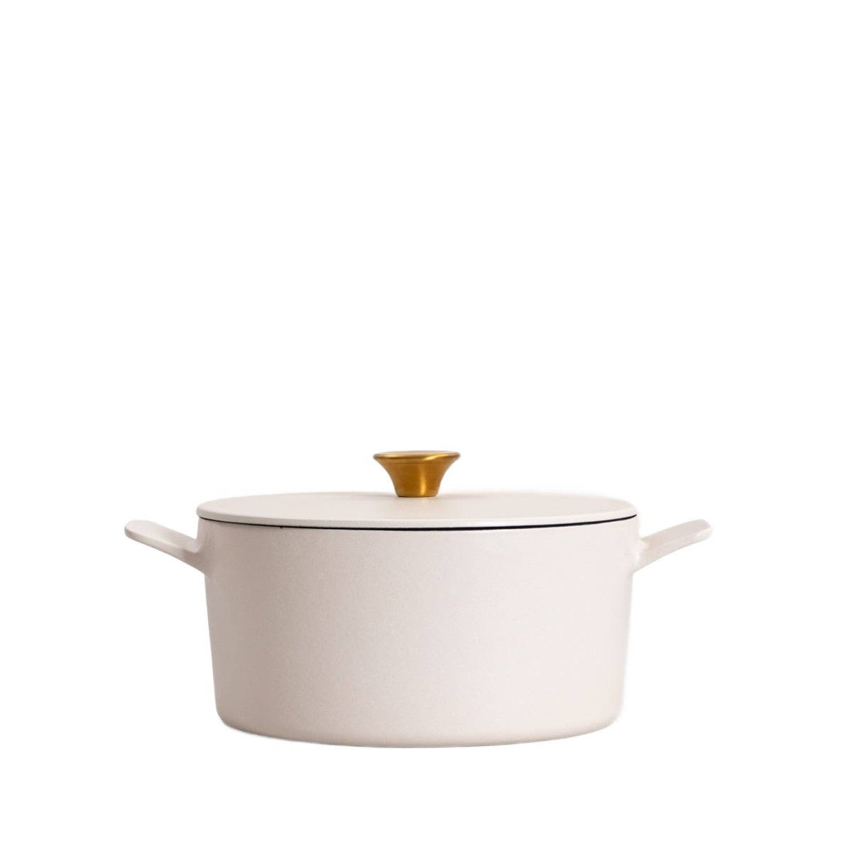 Cast iron pot ANDREAS beige matt 5 l HOMLA