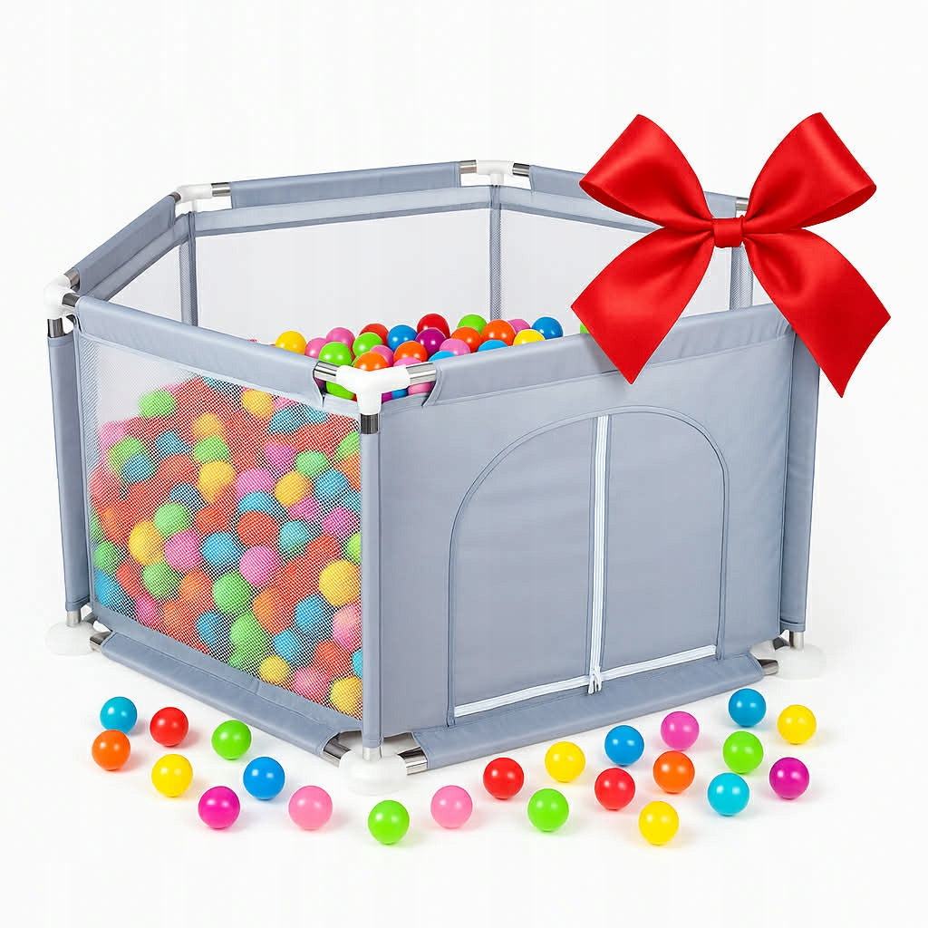 Castle Playpen Safe Play Cage For Boy Girl For Gift Manufacturer code Kojec Suchy Basen Dziecięcy