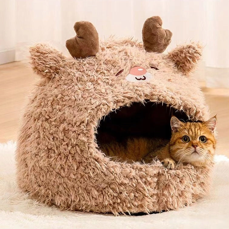 Cat Bed Dog Booth Cottage Bedding Plush Hare L 50x50x47 Length 50 cm