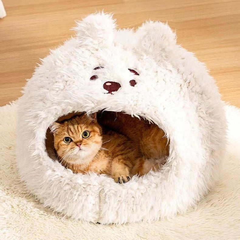 Cat Bed Dog Booth Cottage Bedding Plush Hare L 50x50x47 Product width 50 cm