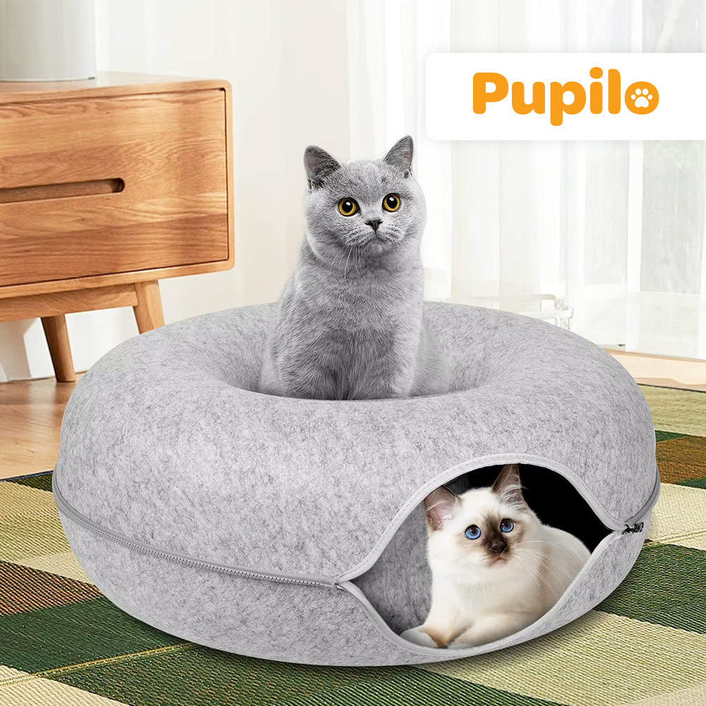 Cat Bed Two-Piece Round Donut Tunnel Booth Cottage 50 x 50 cm Manufacturer code Donut Sombrero Domek Dla Kota