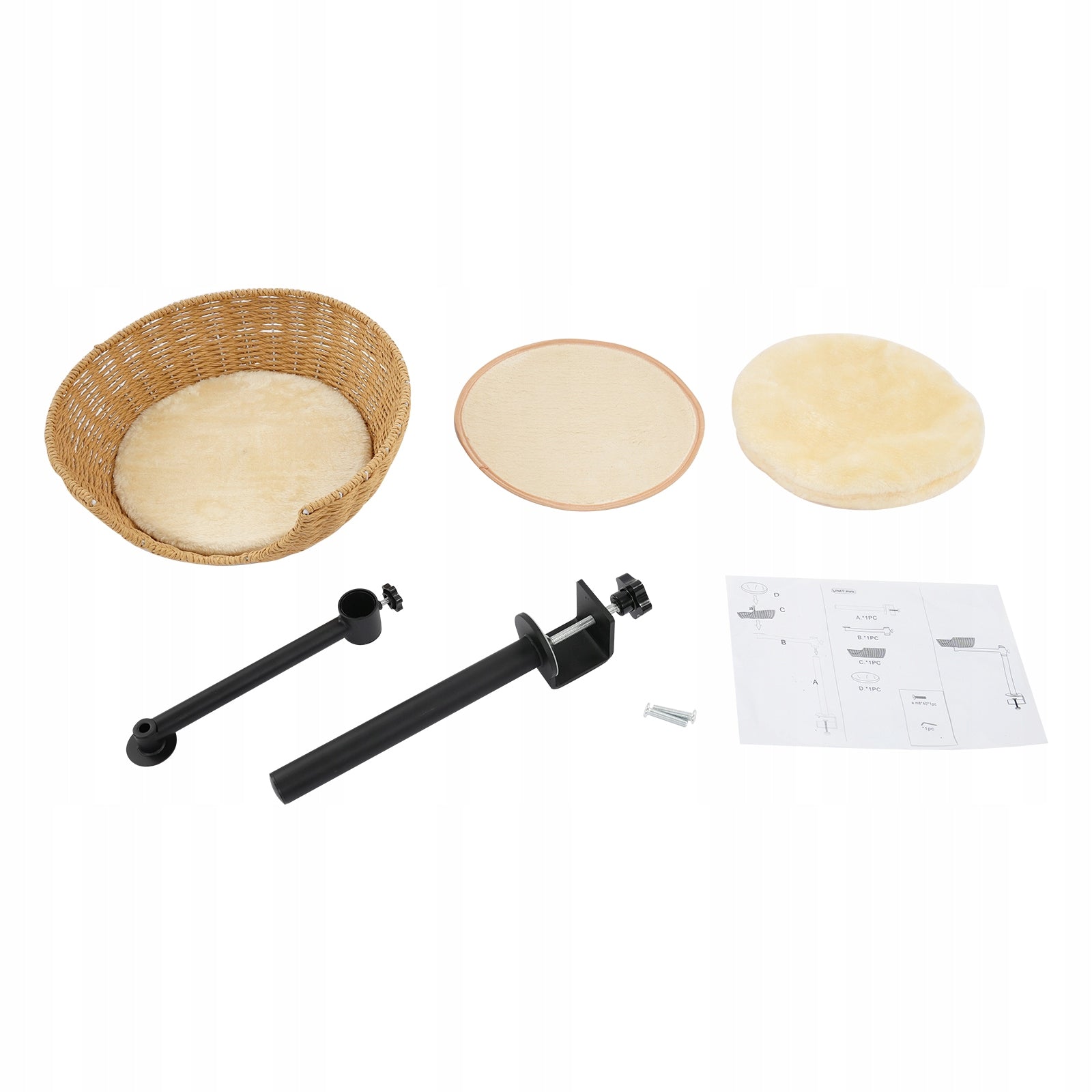 Cat Bed for Desk, Adjustable 360° Rotating Raised Cat House, 40*13cm Manufacturer code CBD123