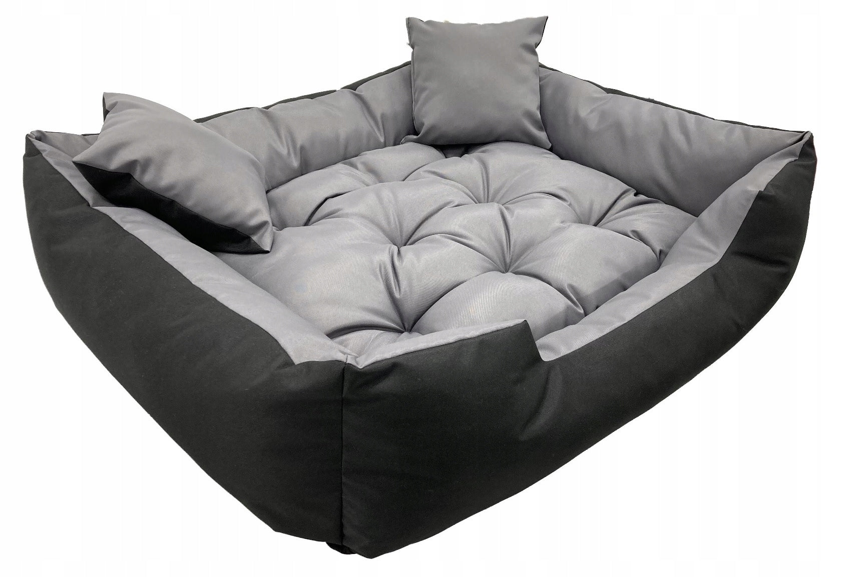 Cat Dog Bed Couch Playpen Waterproof Grey 100x75 cm