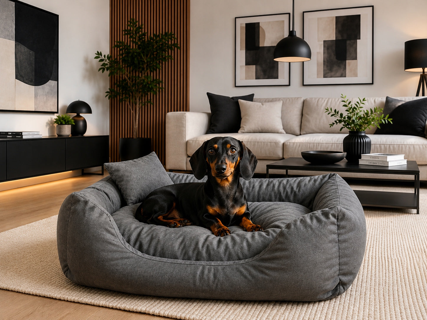 Cat Dog Bed Playpen Grey XL 80x60 cm Polish Product Manufacturer code 002