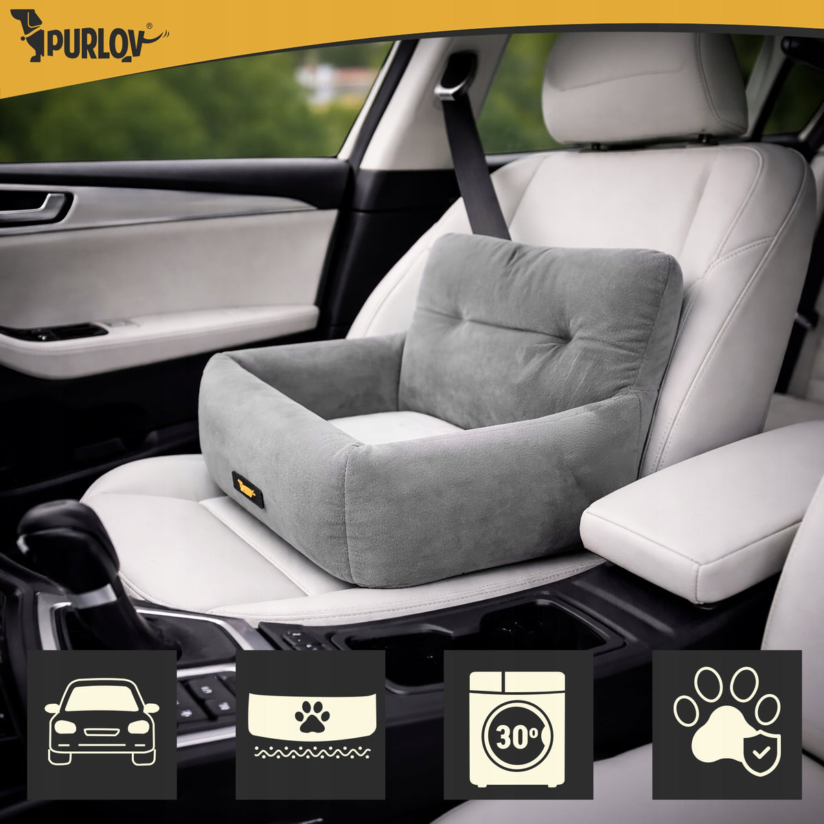 Cat Dog Car Seat Waterproof Car Seat Transporter Packaging status original