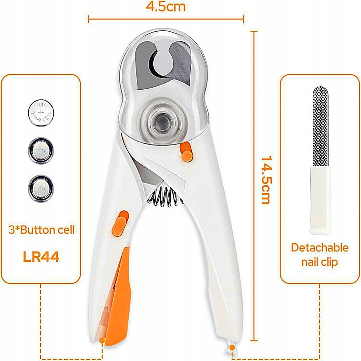 Cat Dog Claw Clippers with LED Light + FILE- Combination Packaging status original