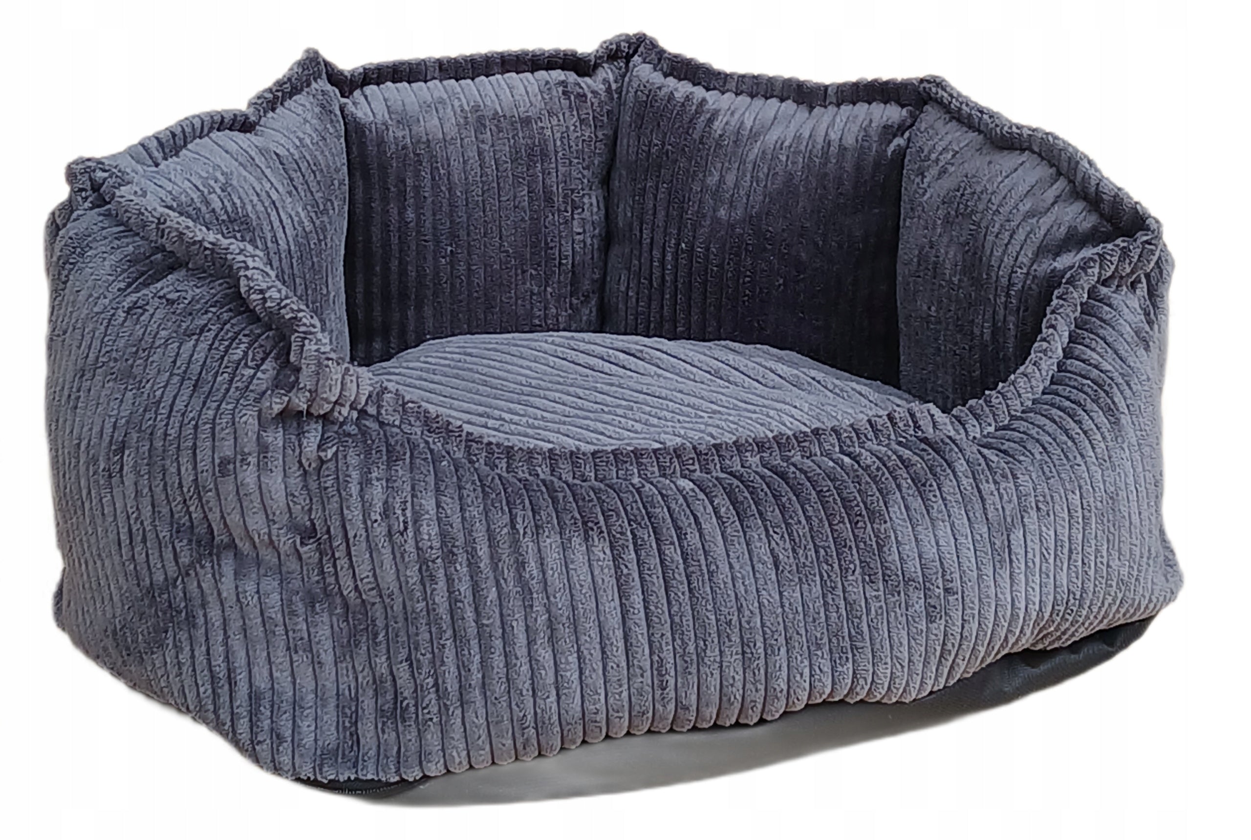 Cat Dog Nest Bed 50 cm Corduroy Grey Soft Double Sided Packaging status original