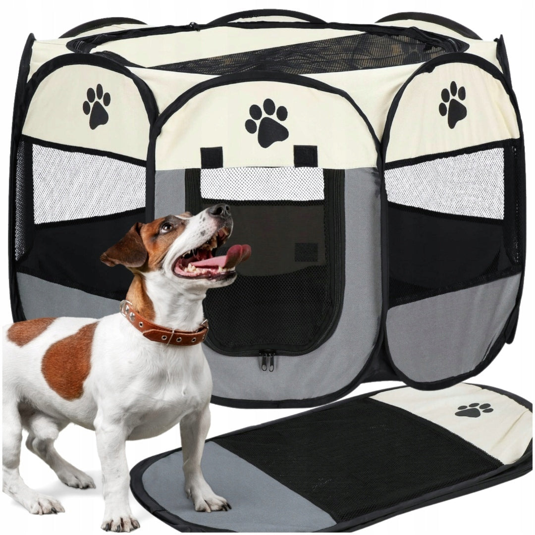 Cat Dog Playpen Folding Cage Bed Bedding Pet Farm