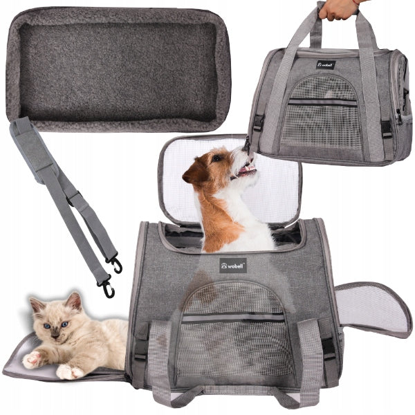 Cat Dog Transporter Bag with Mat Padded Window Bottom Solid Large XL EAN (GTIN) 5903738822188