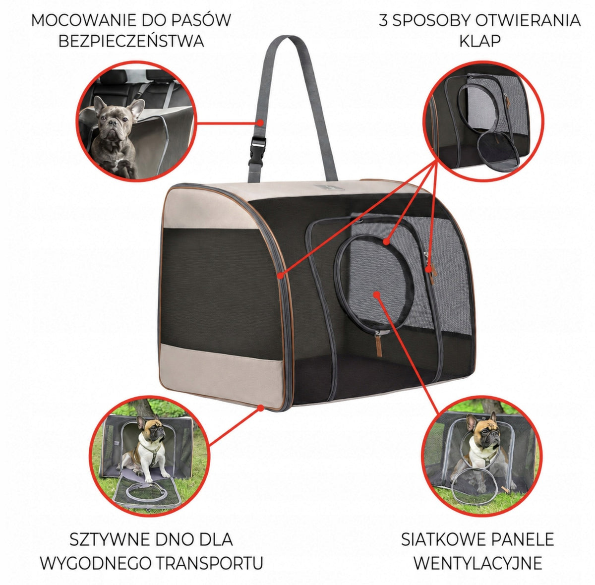 Cat Dog Transporter Сollar Carry Bag 60х40х45 cm Packaging status original