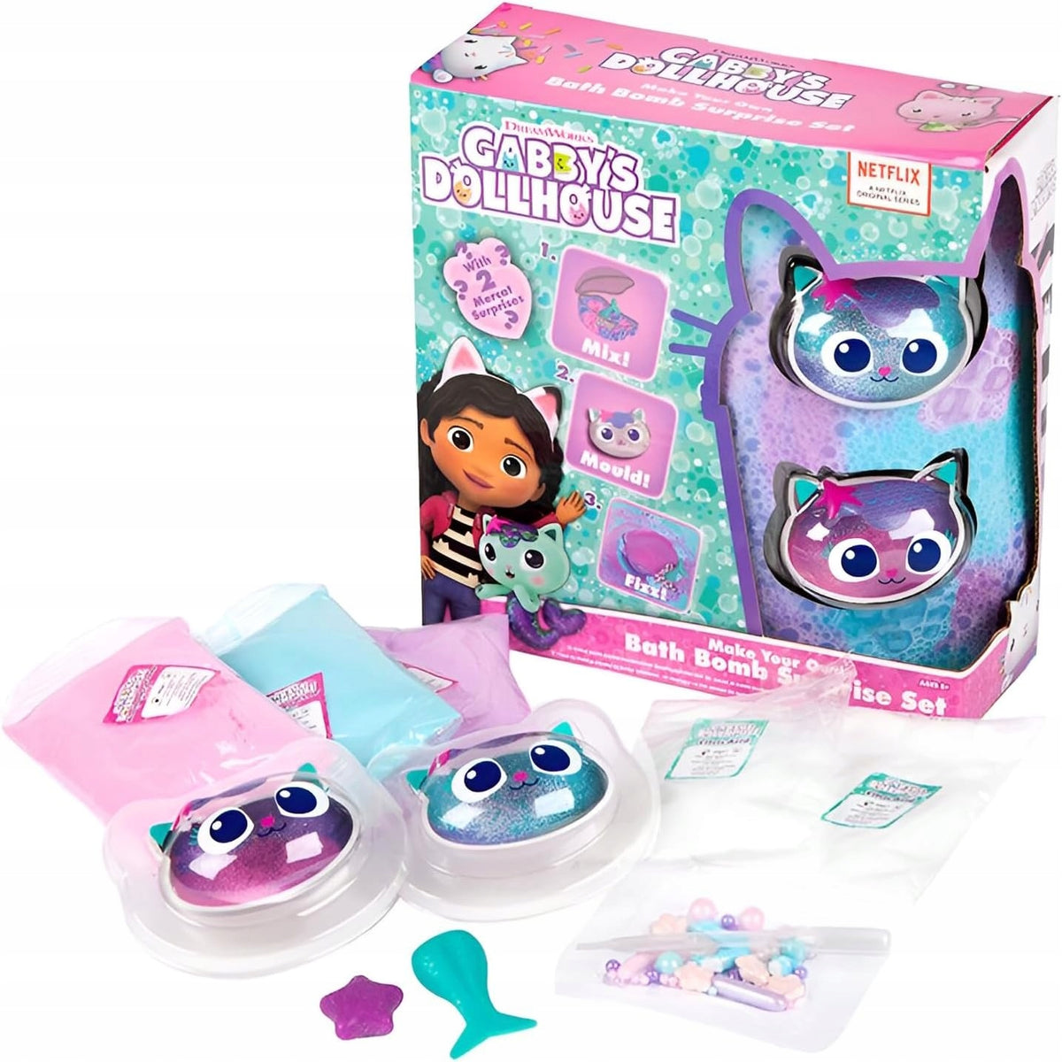 Cat House Gabi Bath Balls 00973 Set Creative Bath Ball Brand Spin Master