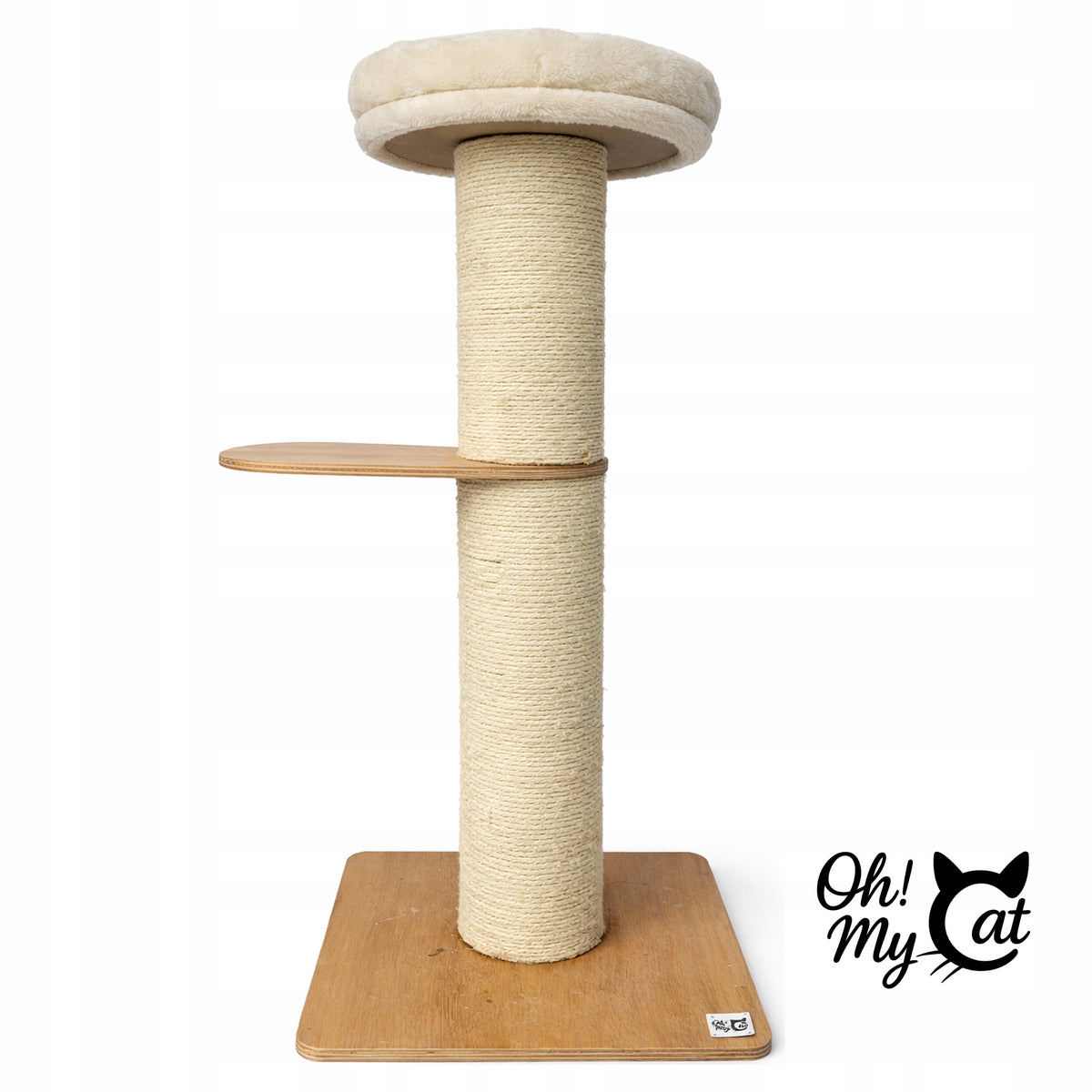 Cat Scratcher 105cm LARGE Tower Bed Natural Wooden THICK Post
