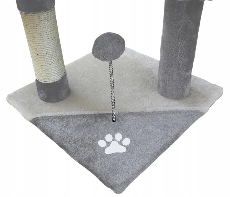 Cat Scratcher Kitten Tower Tree Bed Cottage 5 Levels Ball Brand Bisky