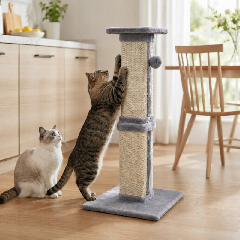 Cat Scratcher Light Grey Post Column 36,5 x 36,5 x 80 cm Gaczoo Packaging status original