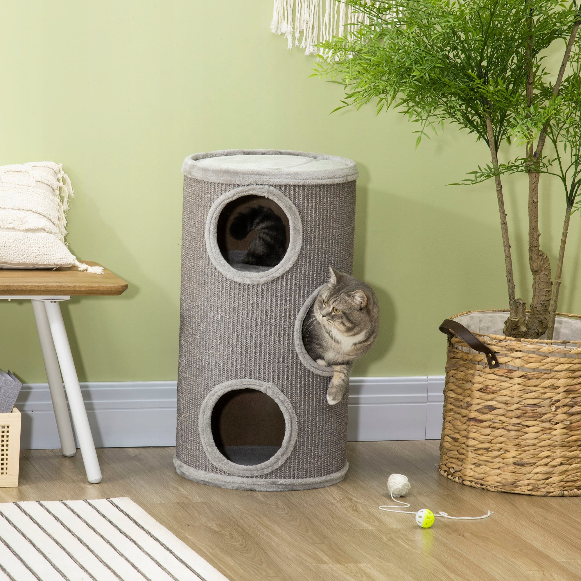 Cat Scratcher Post Tower Tube Bed and Hideout with Sizalem 70cm Manufacturer code D30-535V00LG