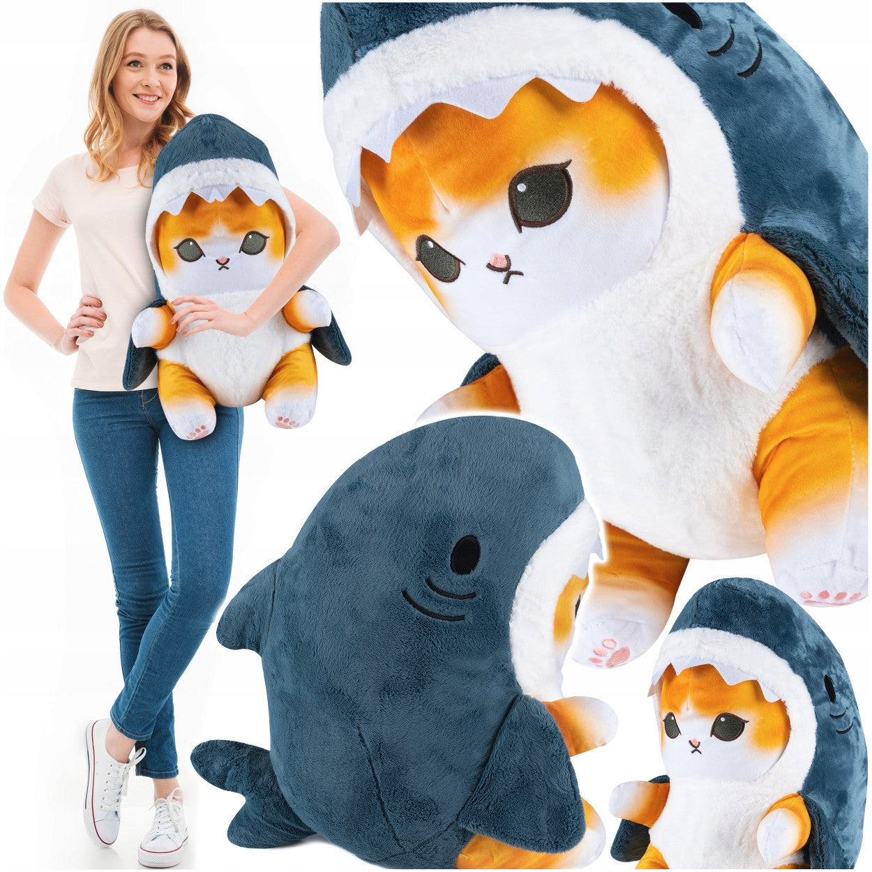 Cat Shark Kotorekin 55Cm Hugging Xl Bear Plush Toy Pillow Large Plush Packaging status original