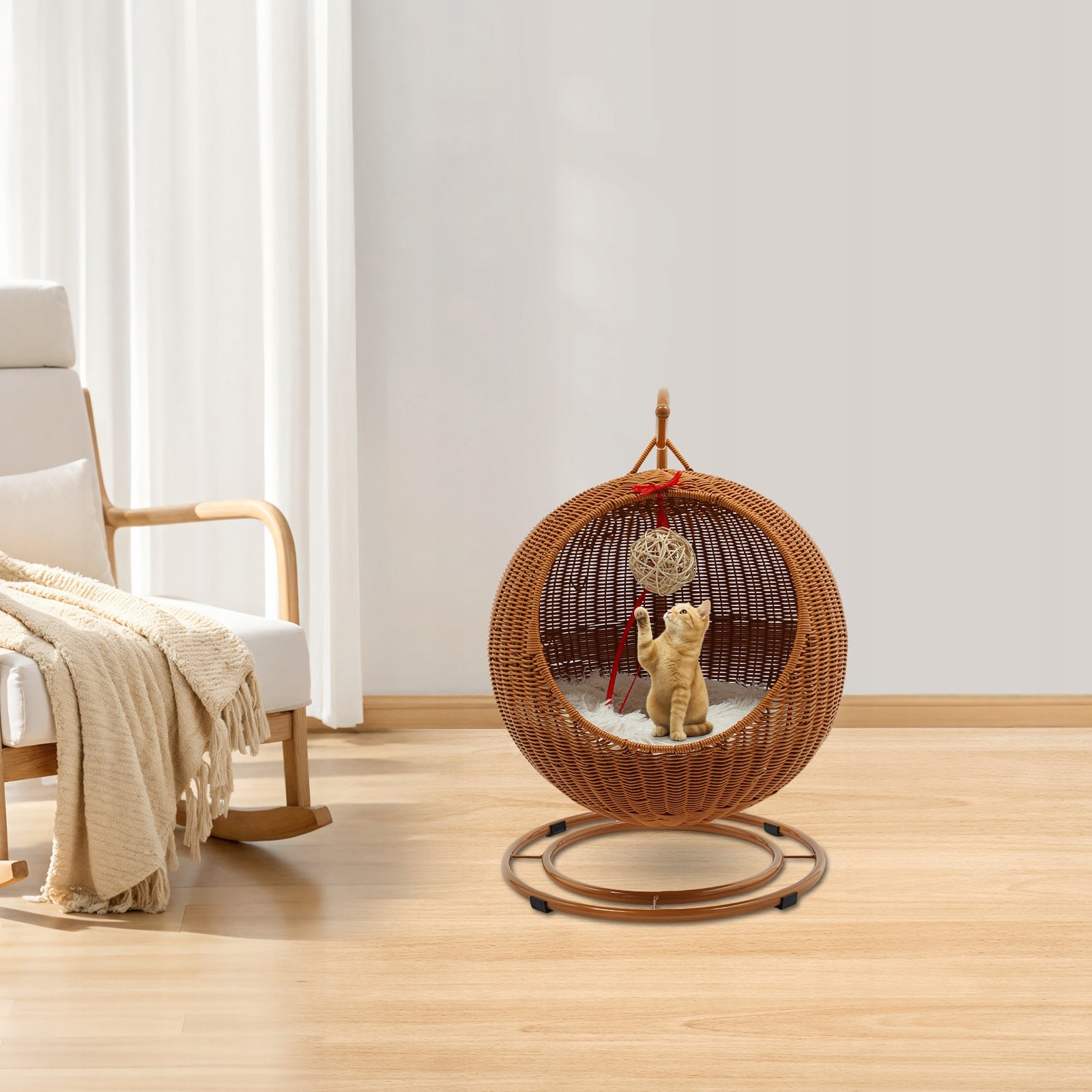 Cat Swing Cat Basket with Soft Cushion Cooling Bat Cat Scratching Board Brand no brand