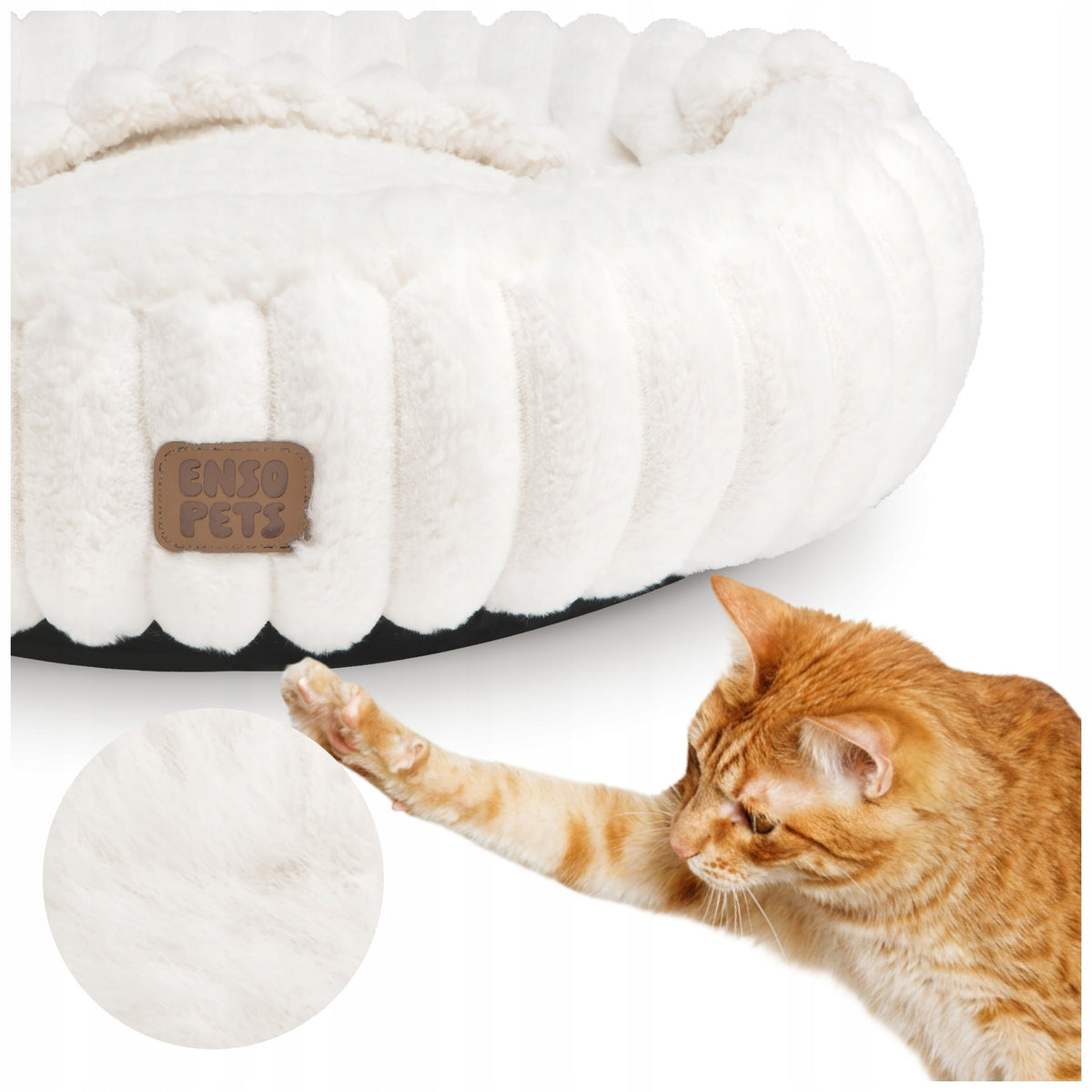 Cat bed 58x58 cm cottage bed couch sleeping insulated bedding