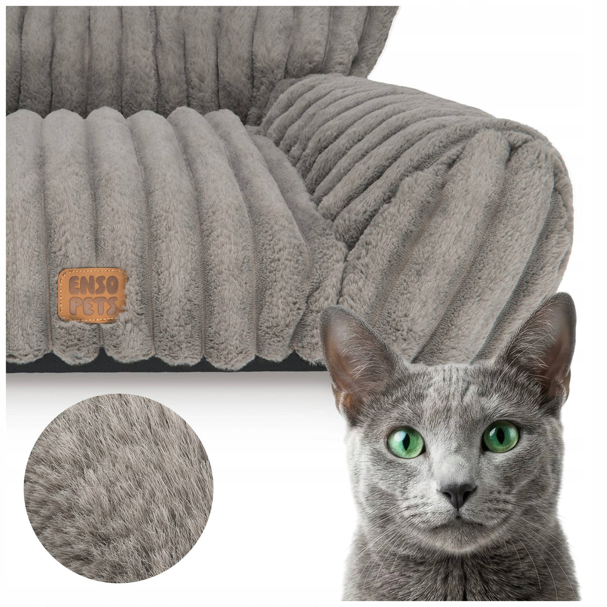 Cat bed 65x45 cm fur bed couch sleeping bed winter