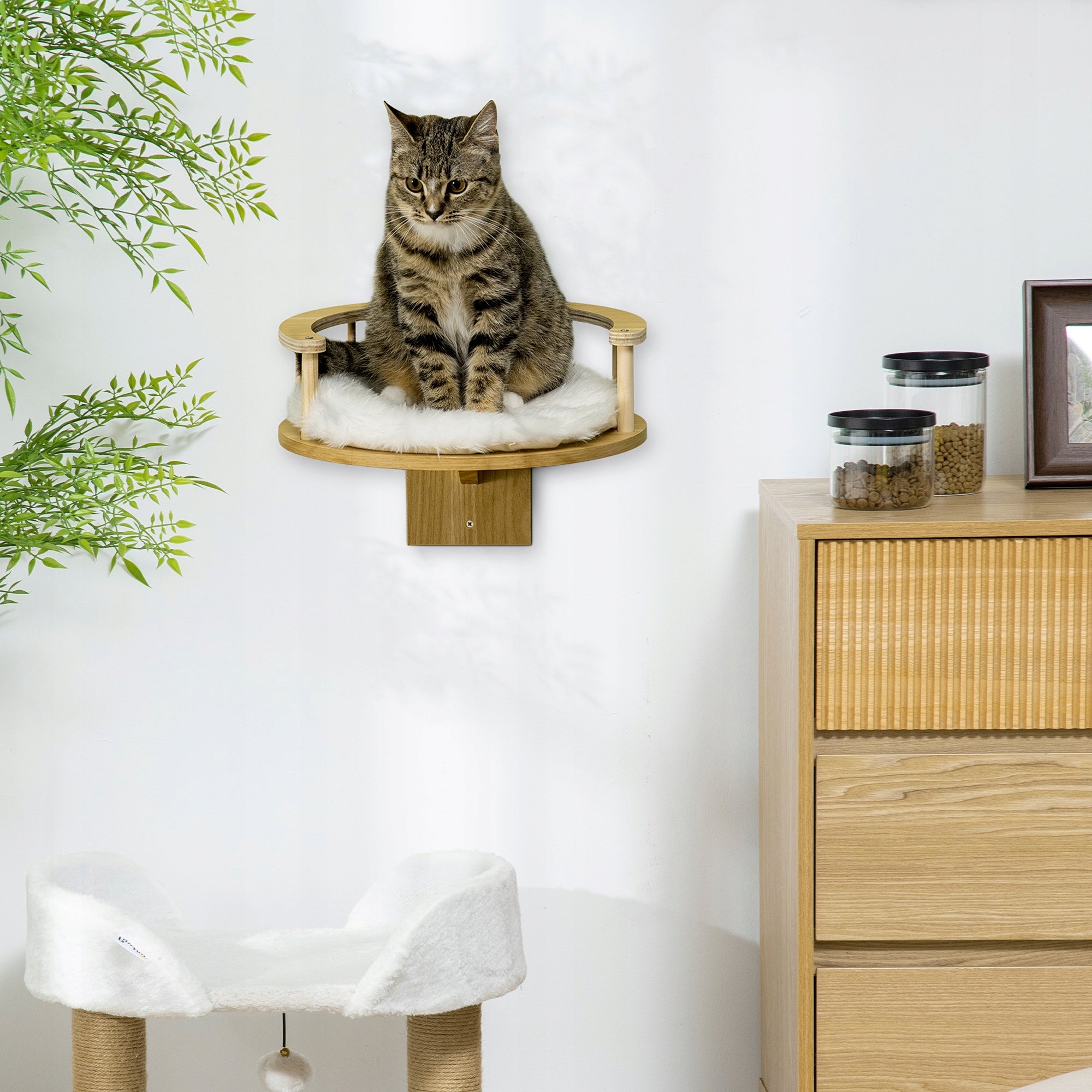 Cat bed with border and pillows Brand no brand