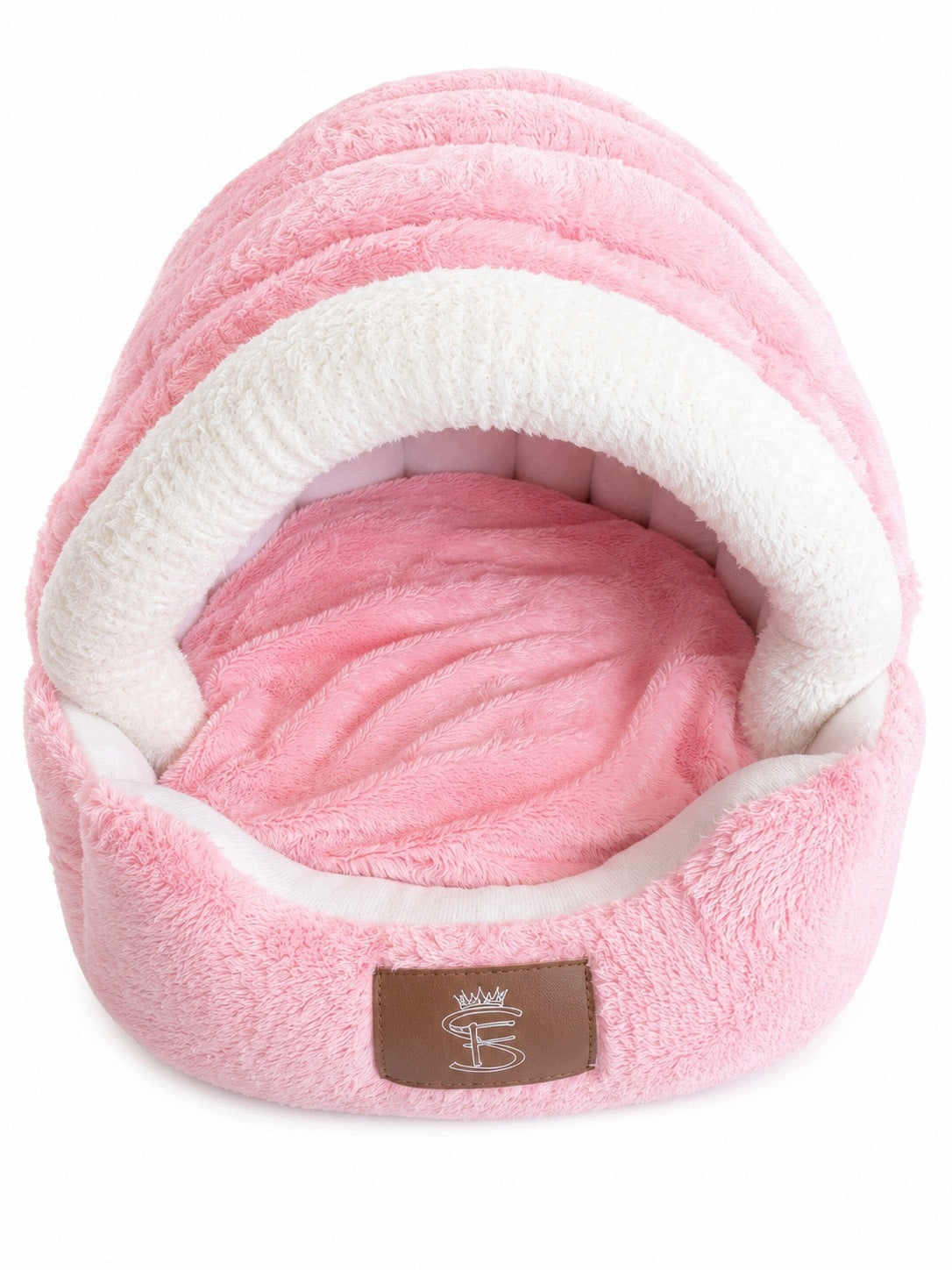 Cat dog bed KOKON with visor PINK booth bedding small dog Manufacturer code GNIAZDO-ZADASZONE-PUDROWE-S