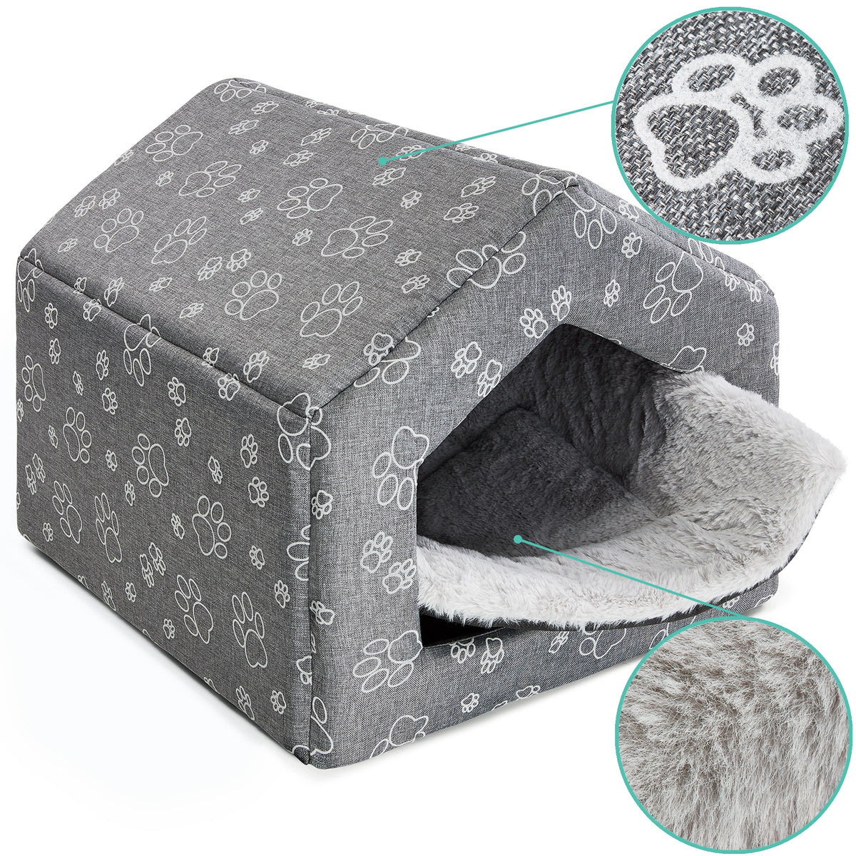 Cat dog bed kennel booth cottage shelter COTTAGE XL CLAW + FUR Manufacturer code Legowisko dla psa kota posłanie kanapa mata