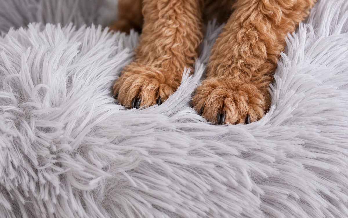 Cat dog bed mat pillow soft grey XXL 75 cm Shaggy Manufacturer code Legowisko XXL