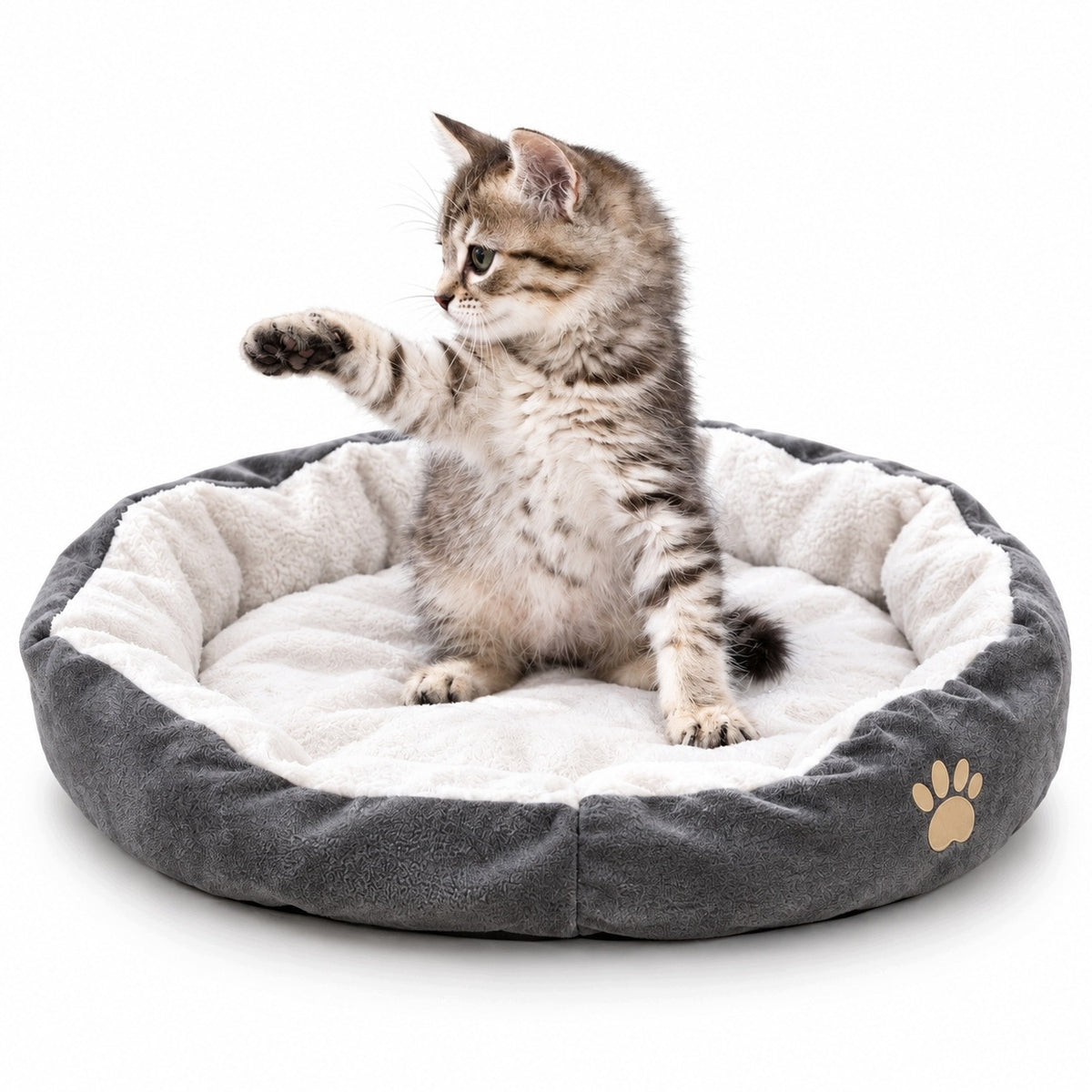 Cat dog bed soft bed pillow 40x50cm grey I028