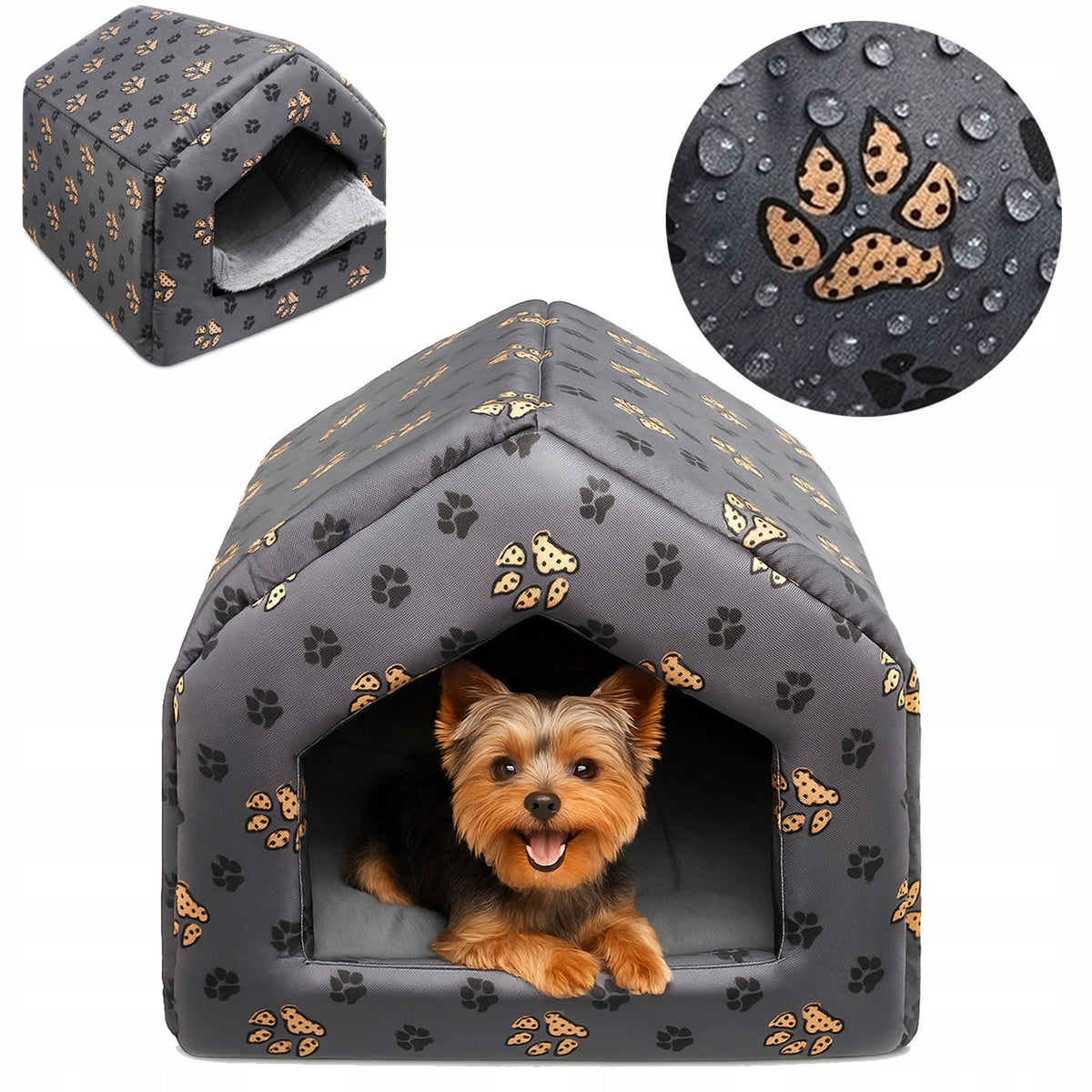 Cat dog bed soft kennel comfortable pillow HOUSE XL PAWS+ FUR