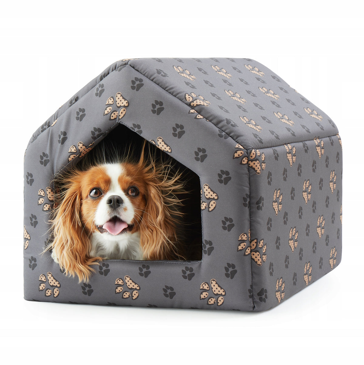 Cat dog bed soft kennel removable pillow HOUSE L PAWS + FUR