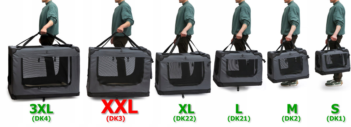 Cat dog transporter transport bag PLAYPEN 88x65x58 cm black r. XXL Packaging status original