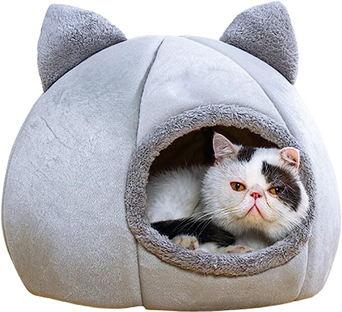 Cat house Zwierzopasja grey round 37 cm x 37 cm x 33 cm Manufacturer code 4903025459005
