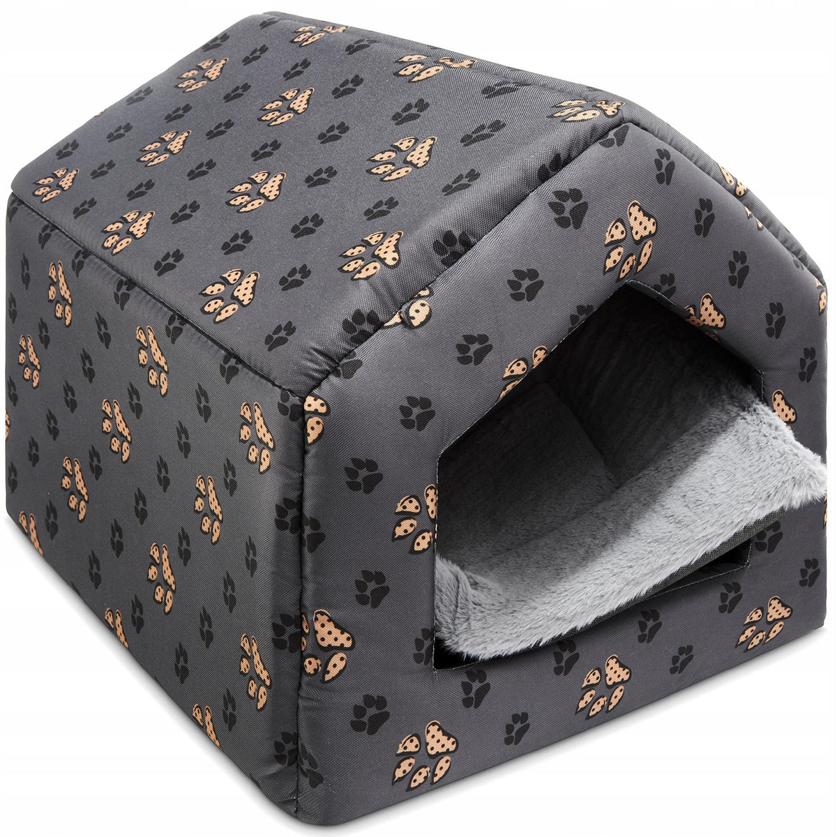 Cat house dog booth kennel home bed with pillow canopy FUR Brand Superkissen24