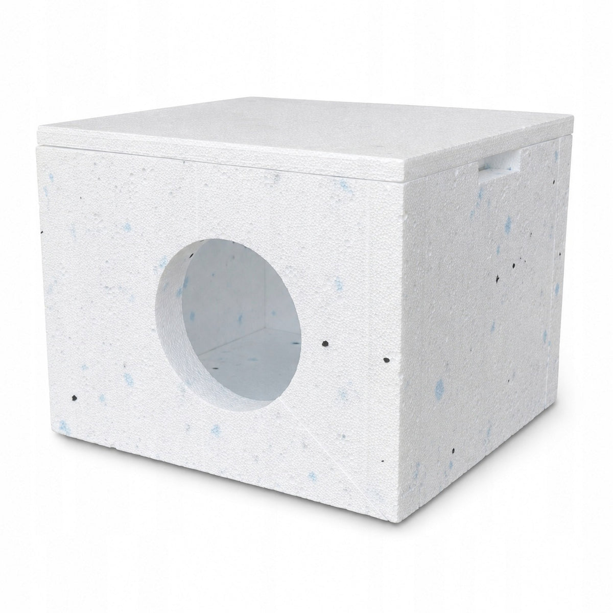 Cat house outside Styrofoam booth 39x39x30 cm shelter winter