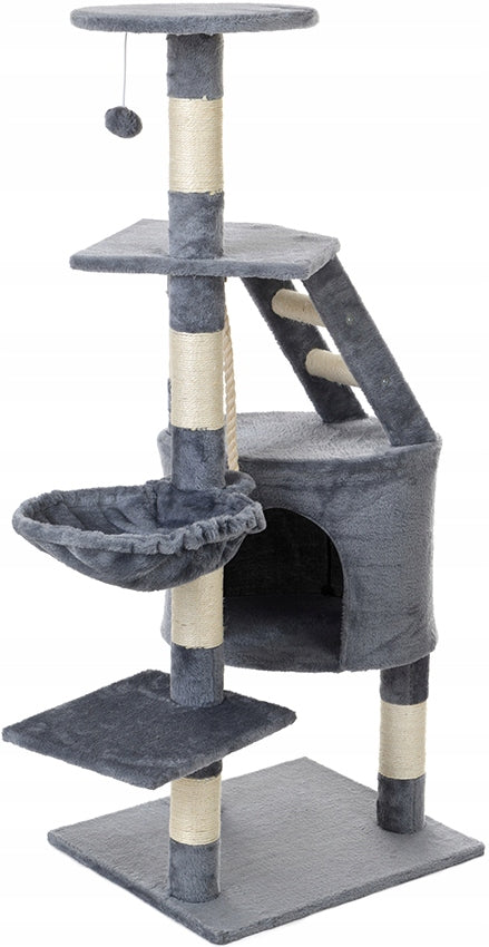 Cat scratcher FUNFIT tower cottage rope sisal ladder 120 cm Kind tall scratching post