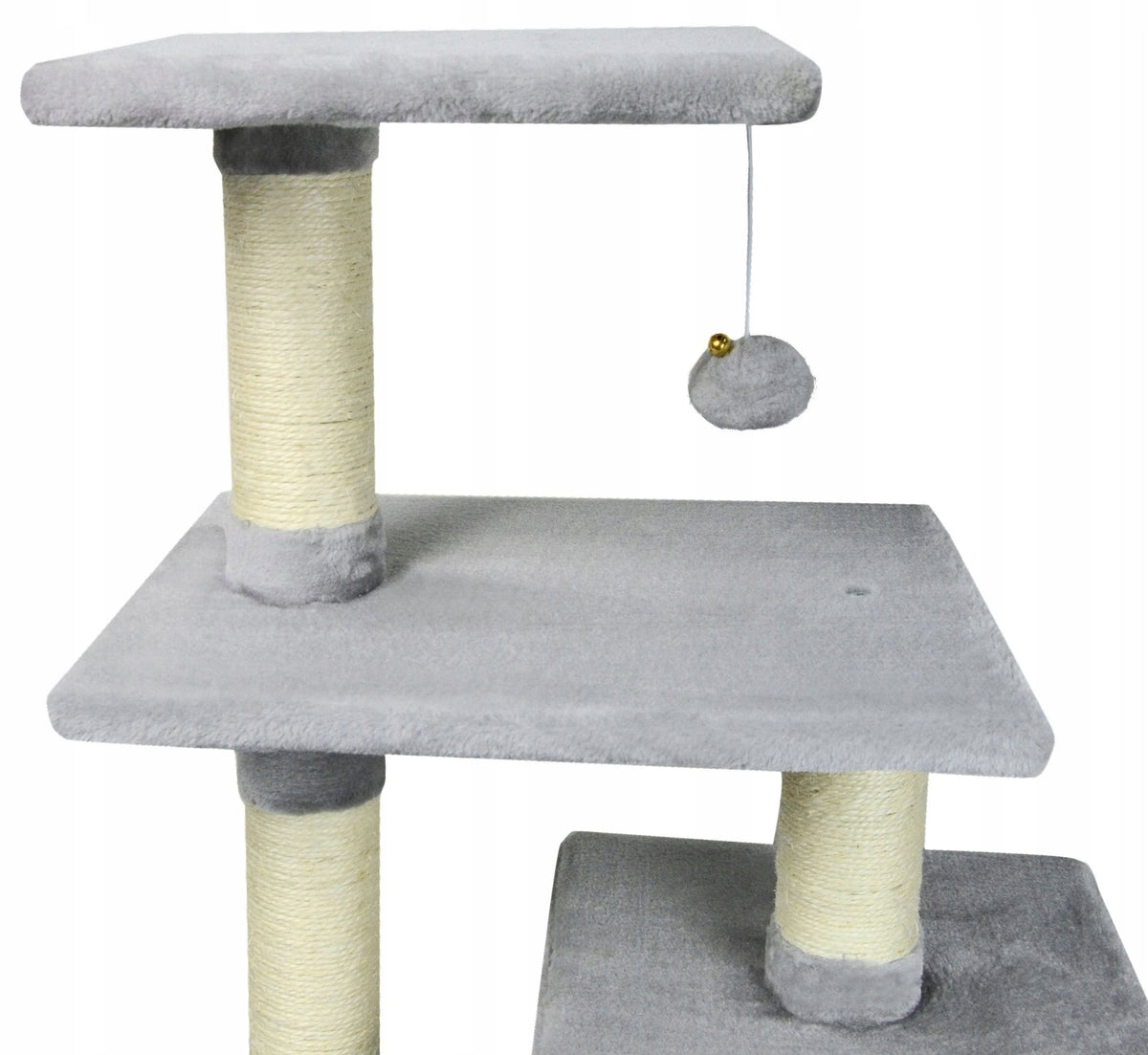 Cat scratcher bed cottage tower toy Color gray