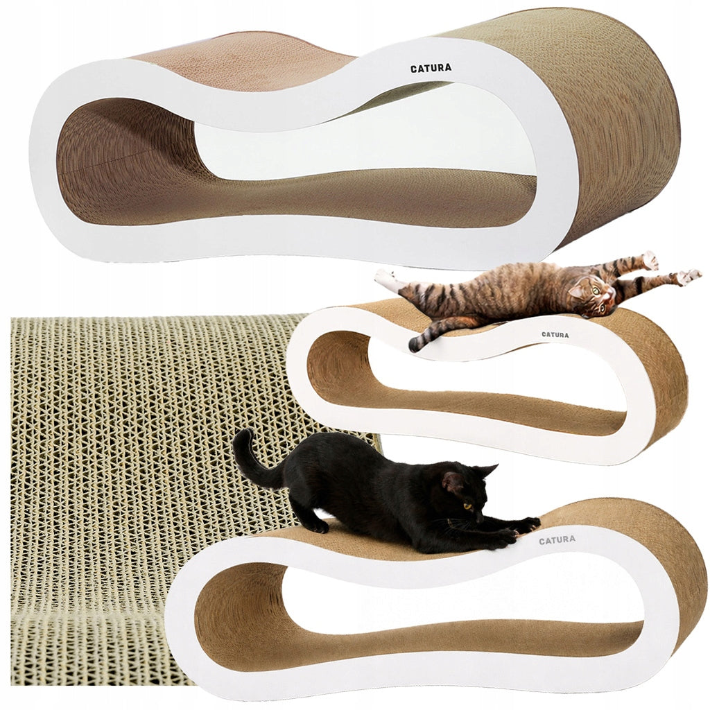 Cat scratcher cardboard ECOLOGICAL cardboard natural lounger LARGE CATURA